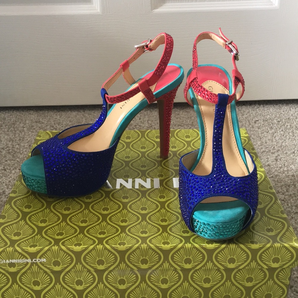 Gianni Bini multicolored Tiara Heel